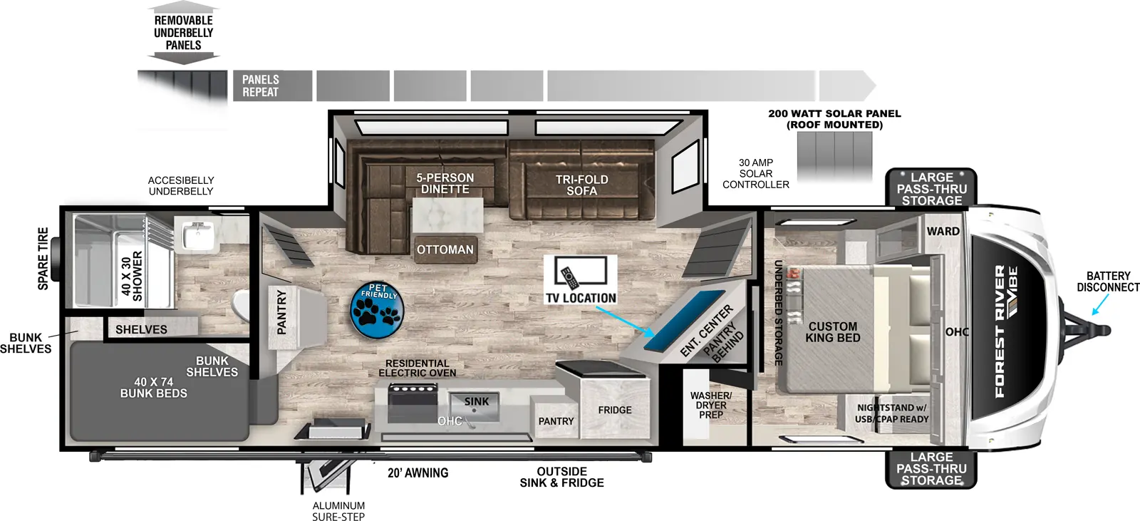 Vibe 2600BH Floorplan